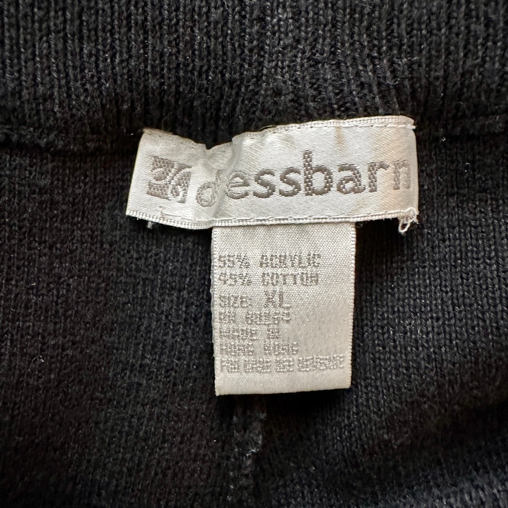 DRESSBARN, WOMENS, ELASTIC WAIST, PULL-ON STRETCH KNIT PANTS IN BLACK. SIZE XL - Picture 6 of 6